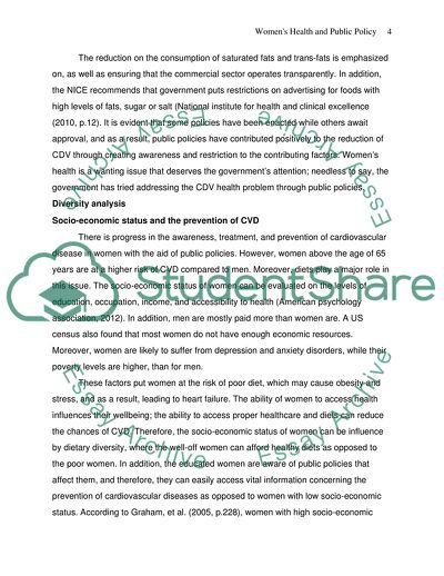 Prevention of Cardiovascular Disease in Women