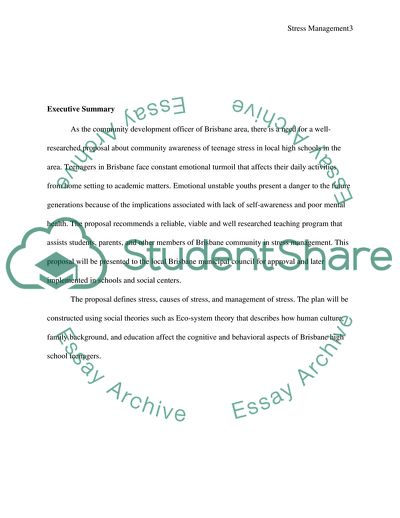 Awareness of Teenage Stress