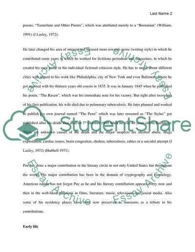 Edgar Allan Poe: Life and Critical Exposure to His Work