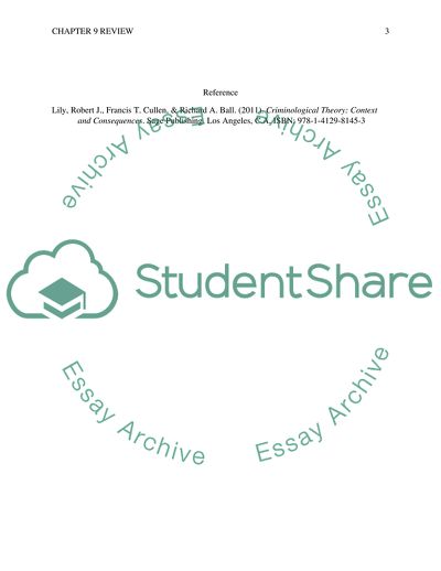 The Role of Concepts on Crime in Criminological Theory