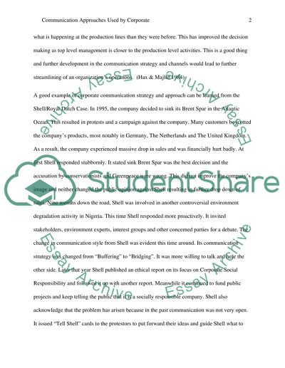 Communication Approaches Used by Corporations