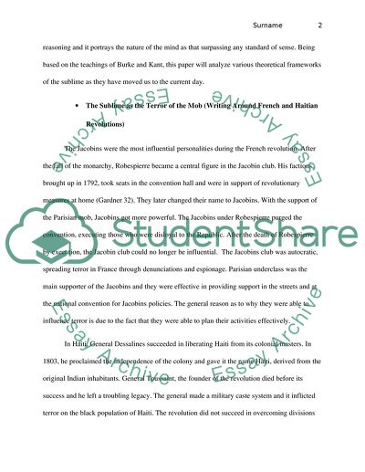 SUBLIME REVOLUTIONS: THE MODERN AGE AND ITS DISCONTENTS