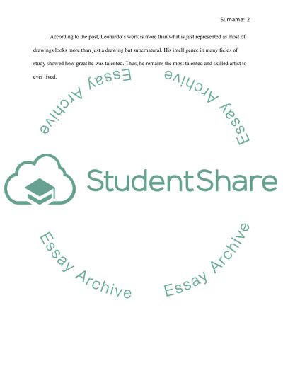 Master Draftsman Leonardo da Vinci