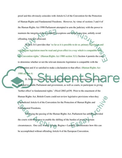 The European Convention for the Protection of Human Rights and Fundamental Freedoms