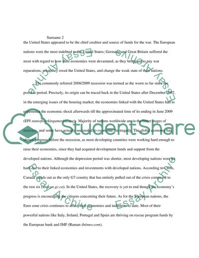 The Great Depression and the Last Recession of 2008-2009