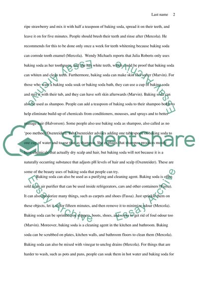 Baking Soda: More than a Baking Ingredient