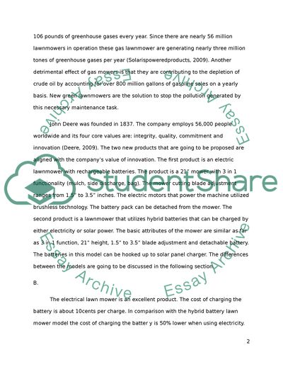 The Ideas for Two New Eco-friendly Products