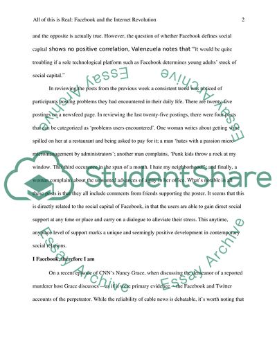 All of this is Real: Facebook and the Internet Revolution