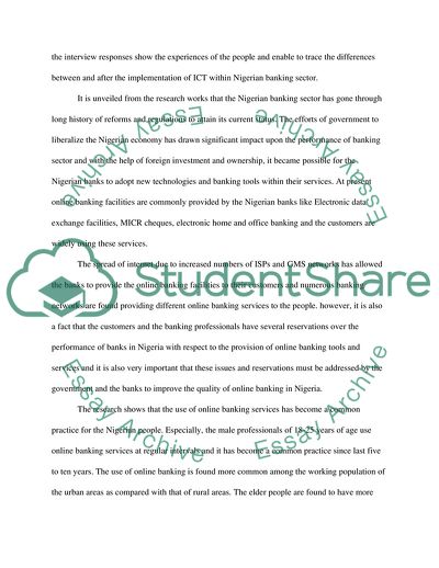 State of Online Banking in Nigeria