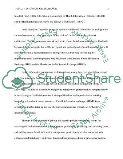 Health Information Exchange