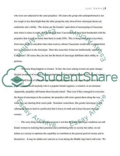 Women in Math and Science