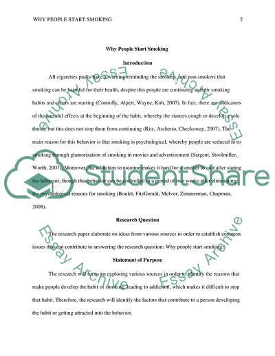 Why People Start Smoking