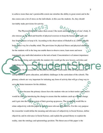 Subjectivity in Social Sciences