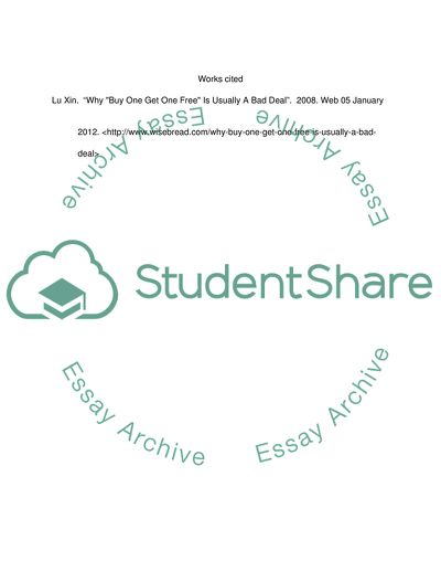 Buy One and Get One Free