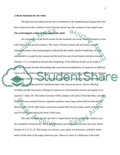 A Theme In Human Evolution