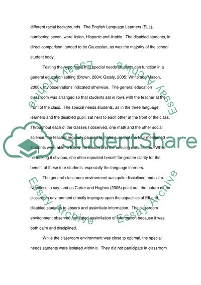 Observational Report