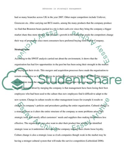 Advances in strategic management