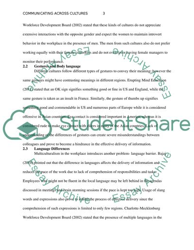 Communicating Across Cultures