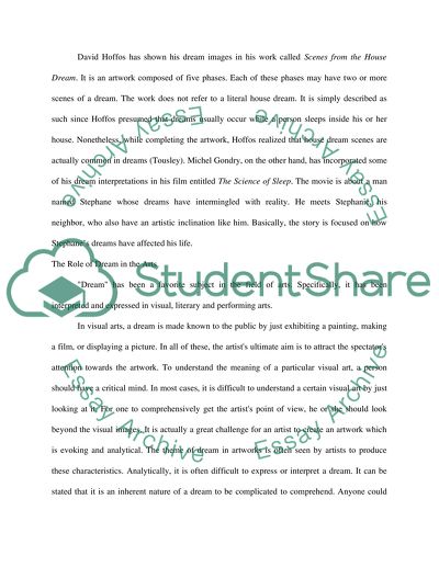 Dream: In the Works of Hoffos and Gondry