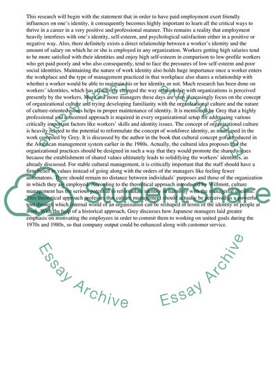 How Does Paid Employment Affect The Identity