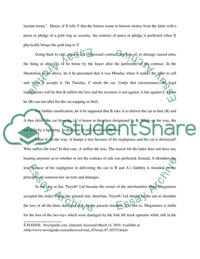 A Contract of Sale Agreement