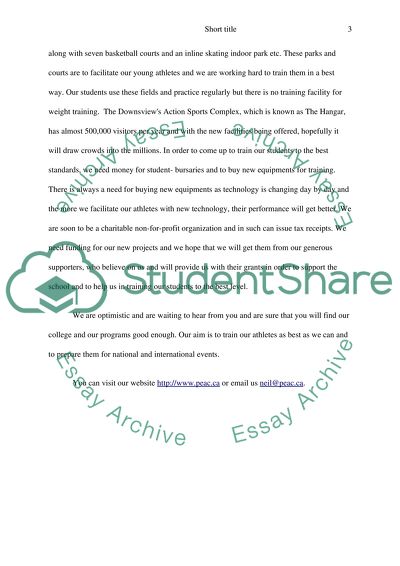 Grant Proposal and Philanthropy