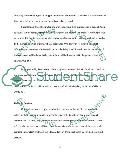 The Concept of Legal Personality