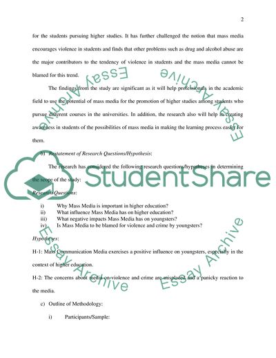 The Role of Mass Media in the Promotion of Higher Education