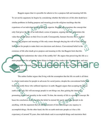 An In-Depth Discussion on Atheism