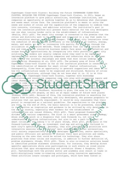 Copenhagen Clean-tech Cluster: Building the Future