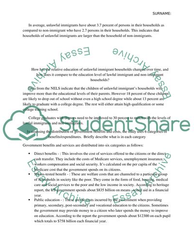 The Rise of Unlawful Immigrants