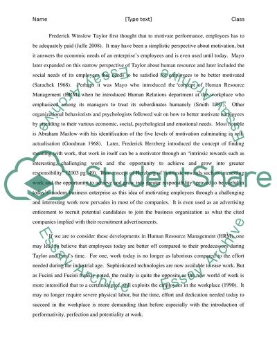 Critique of Human Resources Theory