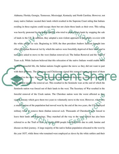 Why Did the US Government Demand the Native American Nations Move