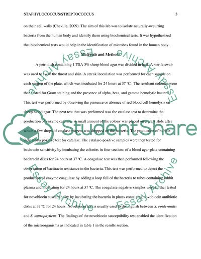 Staphylococcus and Streptococcus