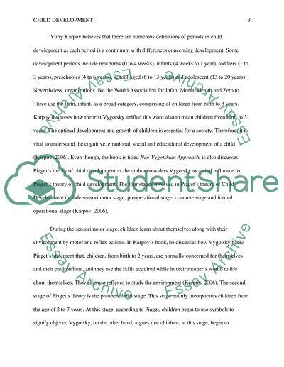 Theories of Child Development