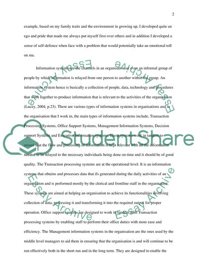 Development and Information System s