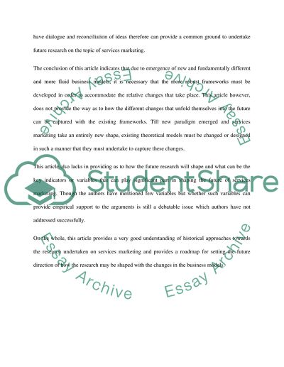Critical Analysis of the Article from both POSITIVE and NEGATIVE aspects