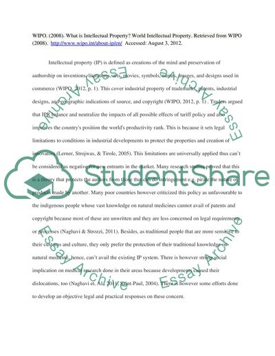Annotated Bibliography for Intellectual Property Rights