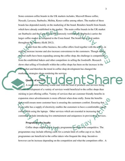 Retailing Coffee Brands in the UK