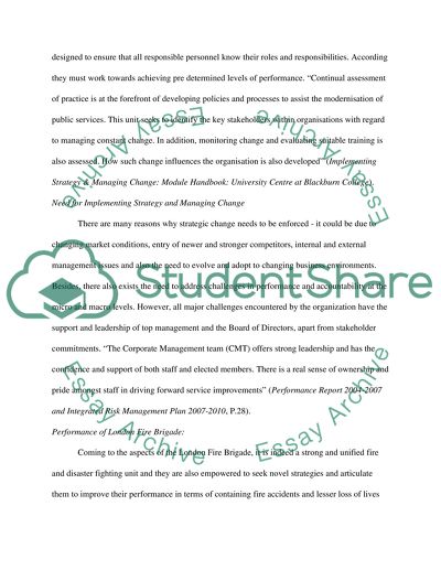 Implementing Strategy and Managing Change