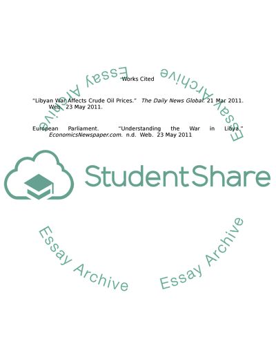 Libyas war and its effect on US Communities and Social Change