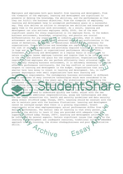 The Importance of Learning and Development to Your Organization