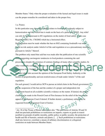 European union law free movemenet of goods