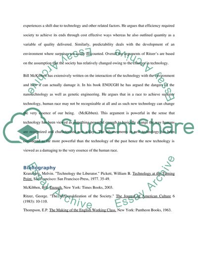 Kranzberg Views on Technology and Social Development