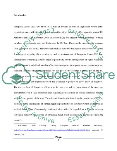 EU Law: European Court of Justice