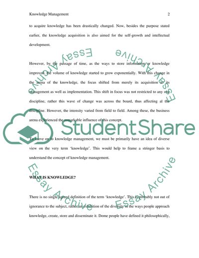 Knowledge Management