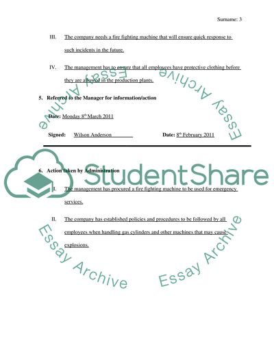 Hazard Reporting and Control