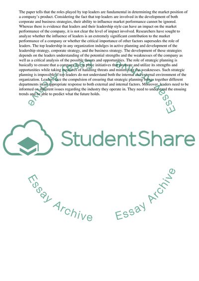 Leadership, Innovation and Change