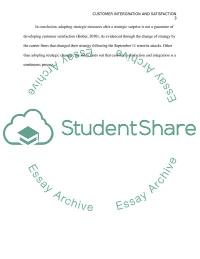 Customer Integration and Satisfaction Forum 5 TLMT 441