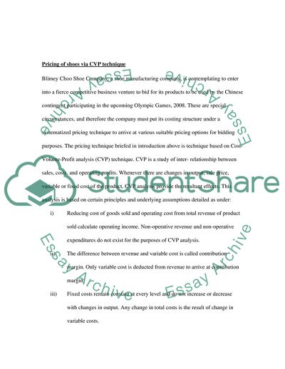 The Fixation of the Pricing and Profitability